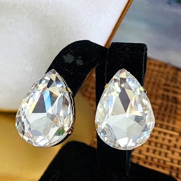 Statement Chunky Gold Chain Necklace Bold Geometric Pendants Teardrop Earrings - Picture 8 of 13